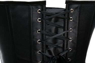 Корсет MISS MOY Donna Satin Bustino Overbust Білий (M, Чорний)