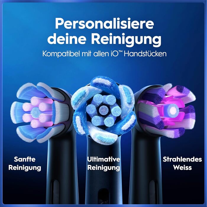 Електрична зубна щітка Oral-B iO Series 5 Matt Black: 5 режимів чищення, насадка та дорожній футляр, чорна