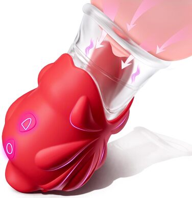 Вібратор ChicLSQ для жінок – 2-в-1 для стимуляції клітора, 10 режимів лизання та 10 режимів відсмоктування, іграшки для дорослих