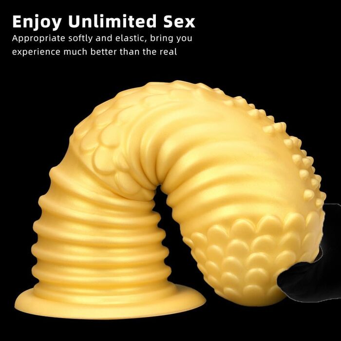 Анальний дилататор Jixaxe Golden Silicone XXL з присоскою – для чоловіків та жінок