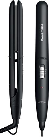 Випрямляч для волосся Rowenta Optiliss SF3210 з керамічним покриттям, 10 режимів температури до 230°C, швидкий нагрів, чорний