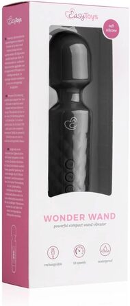 Масажер для тіла EasyToys Mini Wand-Vibrator чорного кольору