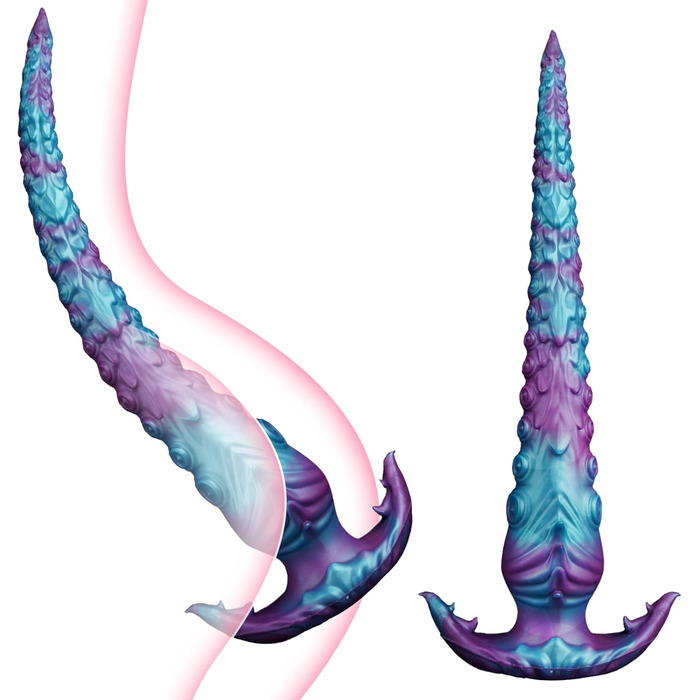 Анальний плаг-монстр XXL з силікону, 40 см, з підставкою - для досвідчених користувачів