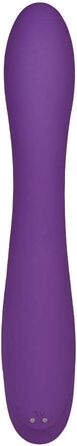 Кролик EIS з функцією обігріву | Інтимний масажер для жінок | Вібратор-кролик з безпечного силікону | Перезаряджається та водонепроникний (IPX7) | Потужне збудження | Колір: фіолетовий | 22 см | Фіолетовий/Білий