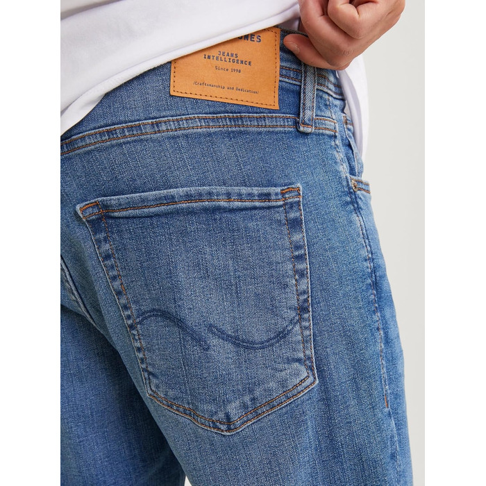 Чоловічі джинси Jack & Jones Slim Fit JJORIGINAL AM 781 синього кольору, пряма штанина, Denim