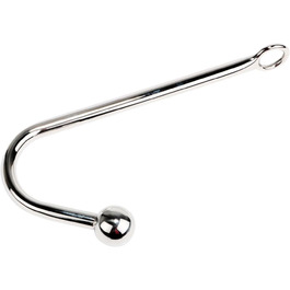 Анальний плаг-кулька 30 мм з металевим гачком для дорослих. Іграшки для БДСМ.