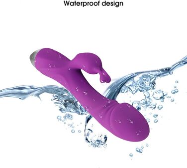 Вібратор Rabbit для G-точки - 10 режимів, тихий та потужний, для пар, RoseRed