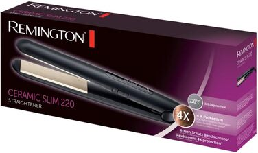 Випрямляч для волосся Remington Ceramic Slim S1510 з кераміко-турмаліновим покриттям для захисту та блиску