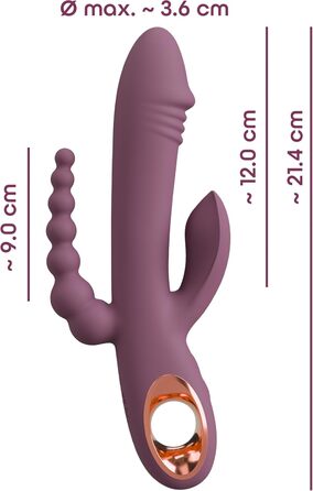 Вібратор You2Toys Slim Rabbit Grün, 3,6 см (фіолетовий)