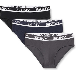 Сліпи Skiny чоловічі (3 шт. в упаковці) XL, сіро-блакитно-чорні, Selection