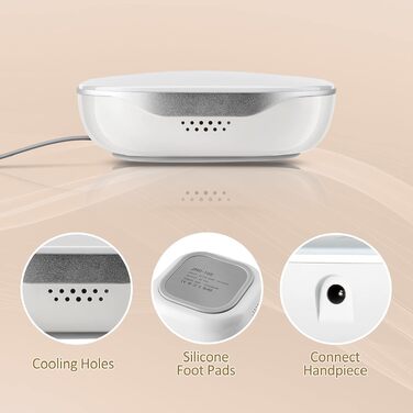 Професійний електричний апарат для манікюру та педикюру Madenia TouchPro 35000 об/хв для гель-нігтів та штучних нігтів, з HD-дисплеєм та набором з 6 фрез, рожевий