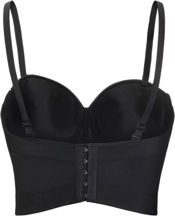 Жіночий бюстгальтер-корсет Push Up з детальним оздобленням стразами та діамантами, готичний стиль, знімні бретелі, для вечірок, Cubwear (XS, Синій)