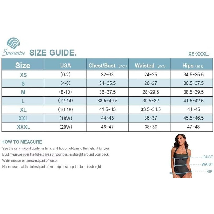 Купальник жіночий Smismivo з ефектом Push Up та корекцією живота, з ретро-стилем, чорний з смугами (S)