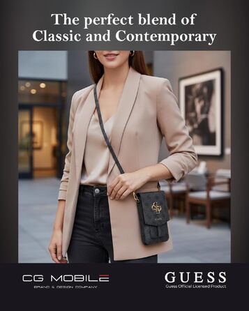 Жіноча сумка-кросбоді Guess GUWBG4GFGR сірого кольору з великим логотипом 4G, 16x10 см
