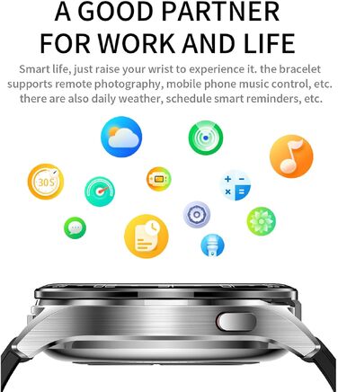 Смарт-годинник з Bluetooth-навушниками 2-в-1, фітнес-трекер з екраном 1.39