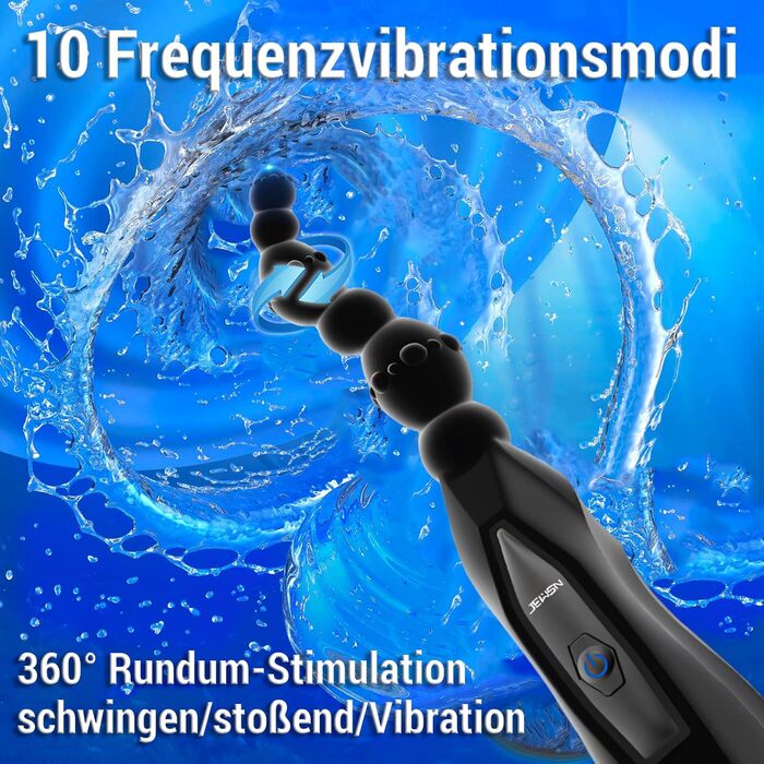 Вібруючий анальний масажер для простати LYMAIS - стимуляція G-точки, 10 режимів, комплект