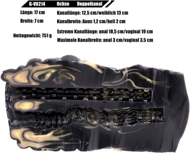 Вібраційний мастурбатор Lmgoc Tierserie з реалістичним дизайном, 10 режимів вібрації, силікон, для чоловіків