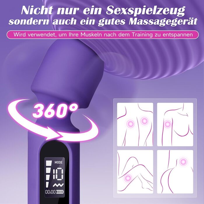 Набір вібраторів для жінок: масажний стрижень з 3 насадками, LCD-дисплей. Вібратори для дорослих: стимулятори G-точки, ануса та пеніса. 10 режимів, для чоловіків та жінок