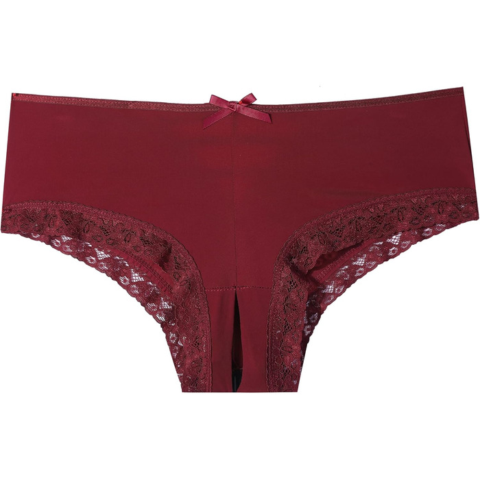 Бікіні Verano для жінок без трусиків, мереживний пояс, трусики, шовковий бікіні, колір бордовий