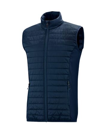 Чоловічий утеплений жилет JAKO Corporate Teamwear з еластичними вставками, синій, розмір XL