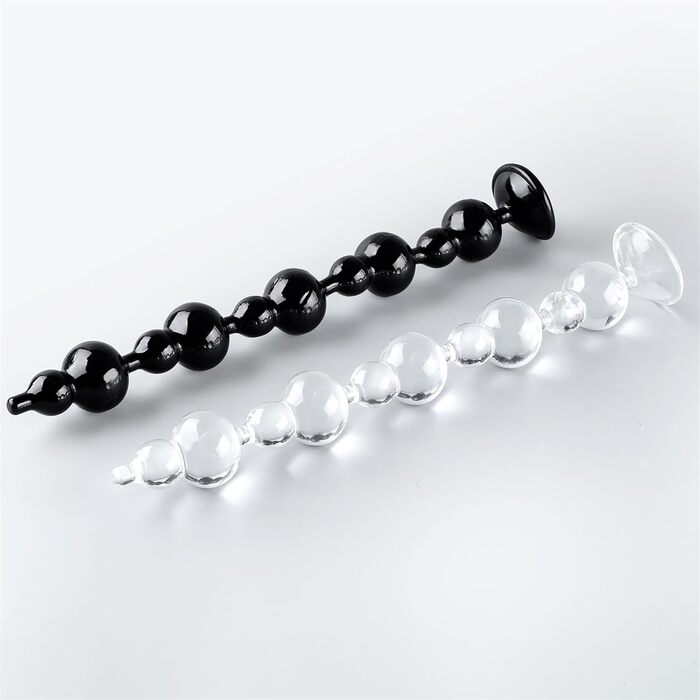 Анальний масажер з намистин для стимуляції простати, анальний дільдатор, Butt Plug, SM іграшки для дорослих (прозорий)