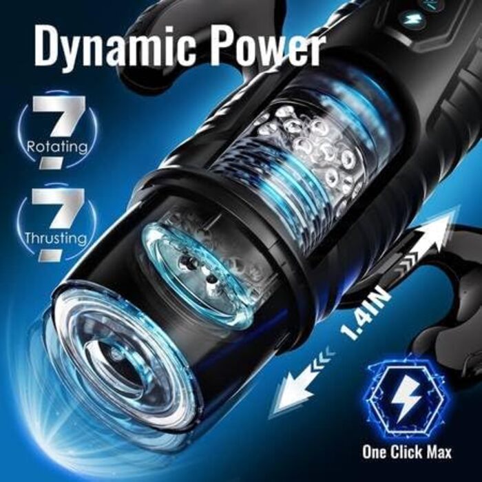 Іграшка для чоловіків Sumeber – 7 способів стимуляції, з ручкою та тримачем для телефону, автоматичне керування