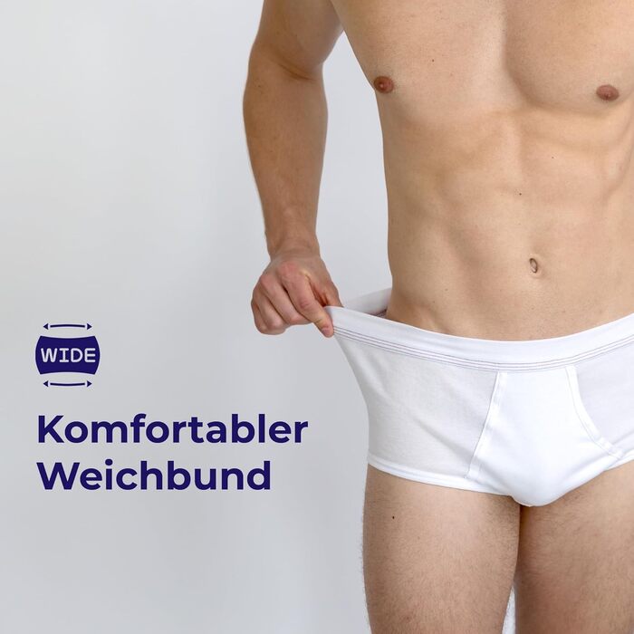 Чоловічі труси SES Feinripp, 5 шт. в упаковці, бавовна 100%, розмір S-4XL, білі