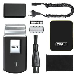 Електробритва Wahl Travel Shaver Gold Edition — бездротовий акумуляторний тример для чоловіків, компактна дорожня бритва для обличчя та бороди, срібляста