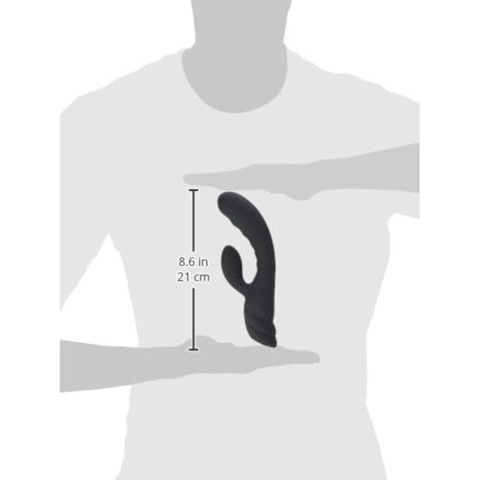 Vibrator Rabbit Nalone Pure, чорний, акумуляторний, CS-B027-BLK