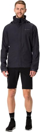Чоловіча вітро- та водонепроникна куртка VAUDE Escape Light Jacket, дихаюча легка куртка для дощу, чорна, розмір 4XL