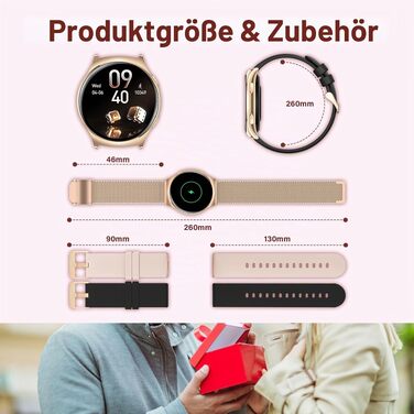 Смарт-годинник I52 Smartwatch для жінок, колір Rose Gold (розове золото)