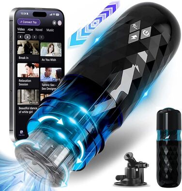 Автоматичний чоловічий мастурбатор ChicLSQ - секс-іграшка для чоловіків, 7 режимів, бездротова, з віконцем та присоскою