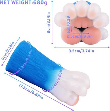 Масажер для чоловіків з 3D-силіконовою лапою, для самостійного використання, 4 моделі, преміум-якість