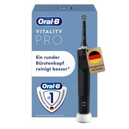 Електрична зубна щітка Oral-B Vitality Pro, чорна, 3 режими чищення, 1 насадка в комплекті