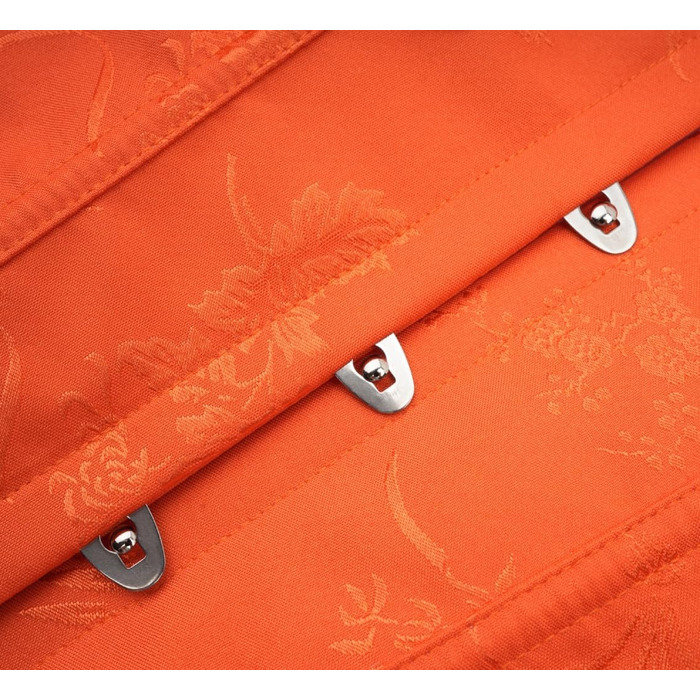 Корсет жіночий KUOSE з нагрудником, великі розміри S-6XL, чорний (30-32, помаранчевий)