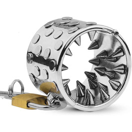 Кольцо для статевого члена з металу, з шипами, стимулятор, для чоловіків, 40 мм