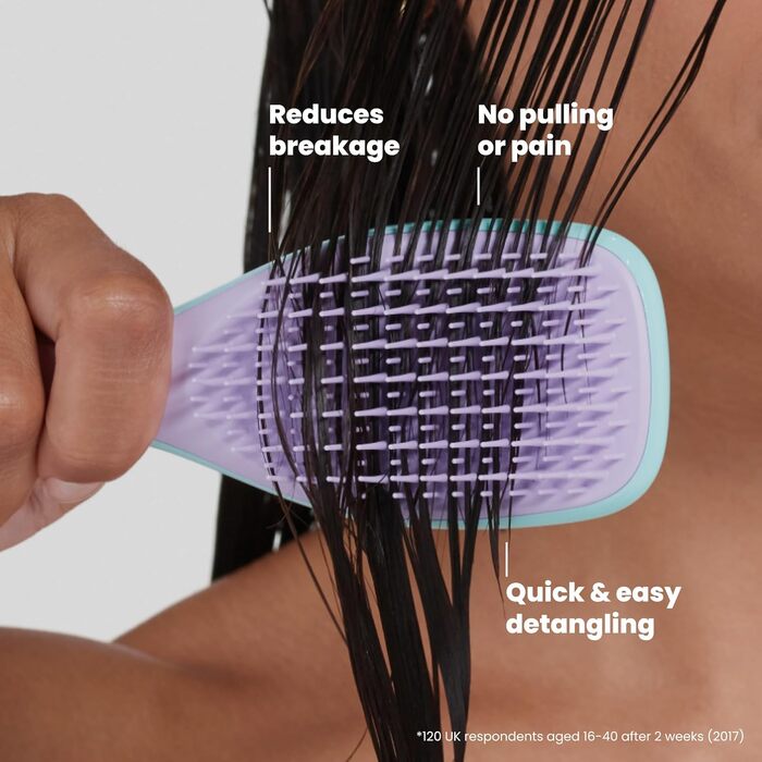 Дитяча щітка для волосся Tangle Teezer The Ultimate Mini — розплутувач для вологого волосся, зменшує ламкість та вузли, колір Wisteria Leaf (Гліцинія), 1 шт.