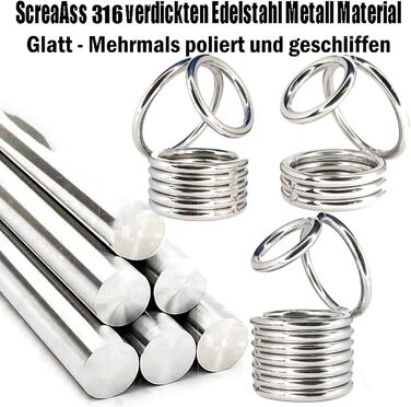 Пеніс-рінг з металу, ходентейлер, стример для яєчок, розтягувач яєчок, стример для яєчок, пристрій для яєчок, вага для яєчок, пристрій для стиснення яєчок, екстремальні сексуальні іграшки для чоловіків, срібло/7 кілець, XL, XL, срібло/7 кілець