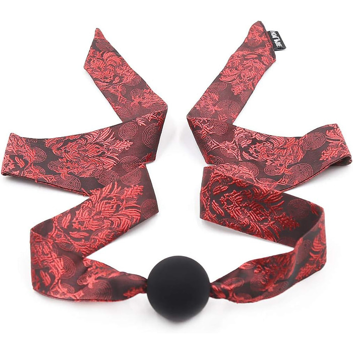 Сексуальна стрічка для губ Ball Plug, чорний, кругла, для дорослих