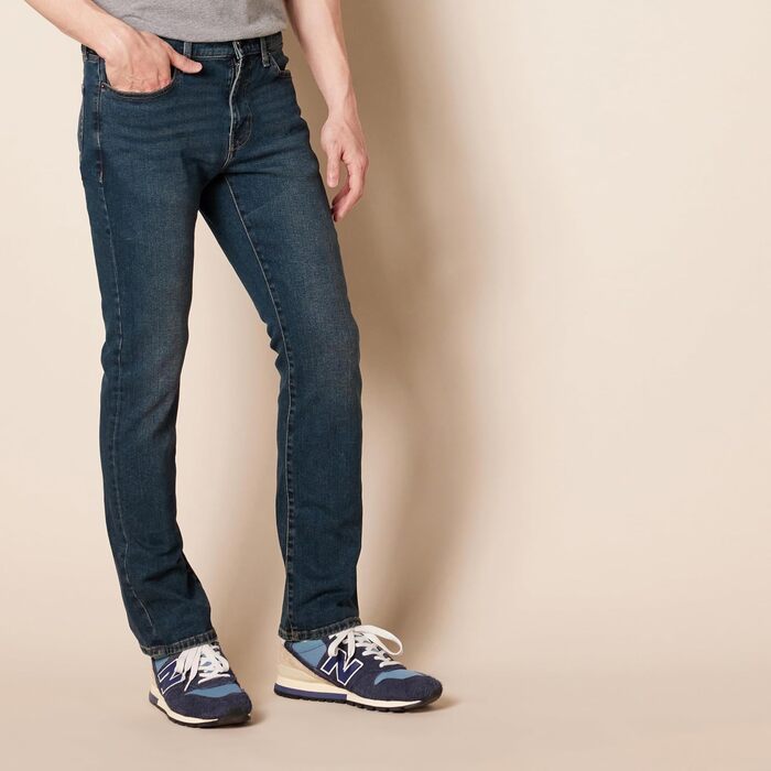 Чоловічі джинси Amazon Essentials Slim-Fit Stretch Bootcut, темно-синій колір, розмір 32W / 32L
