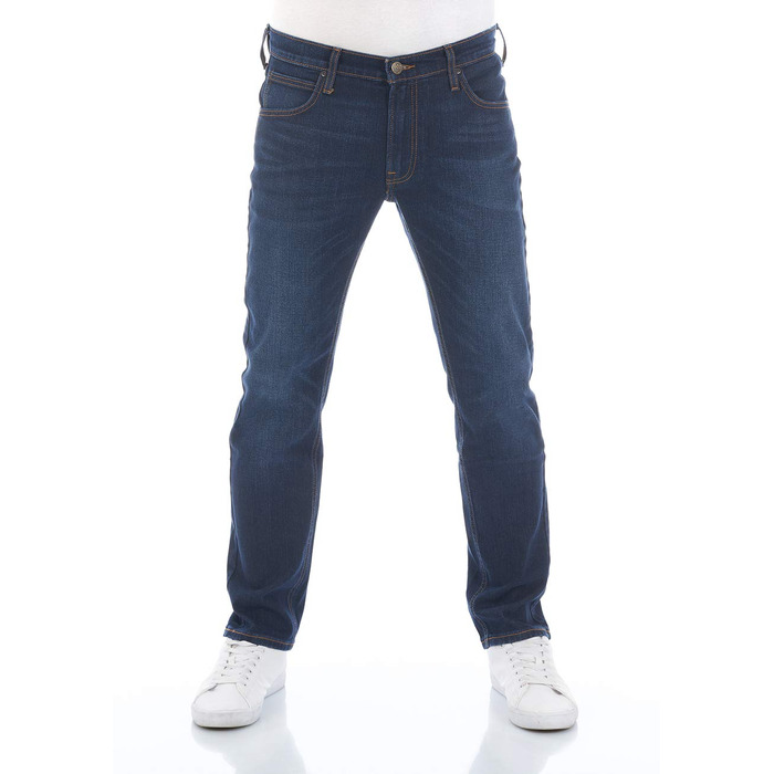 Чоловічі джинси Lee Daren Regular Fit Stretch, прямий крій, темно-сині, 36W/32L