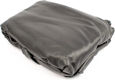 Комбінезон чоловічий з штучної шкіри Rubberfashion - чорний, з відкритим промером, блискучий, цілісний, довгий