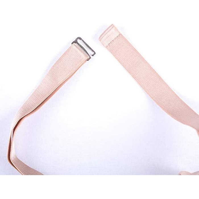 Чорний шкіряний ремінь на стегна з металевими кліпсами Aneliya Simplicity для панчіх, сексуальний дизайн