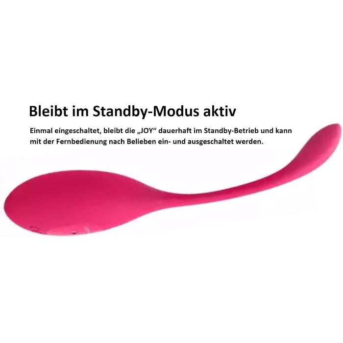 Вібратор JOY DeLuxe з пультом дистанційного керування - віброяйце з силікону, USB-зарядка