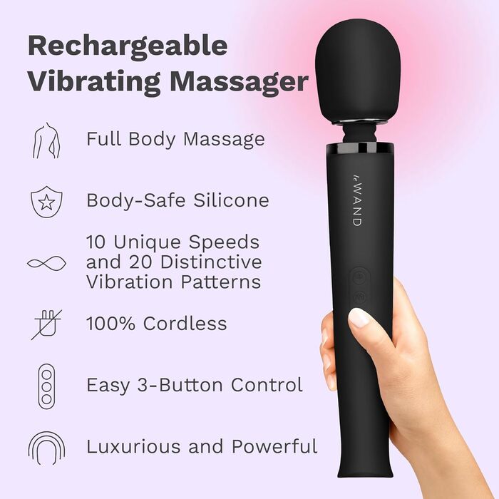 Le Wand Black - професійний феном для волосся, 1465 г