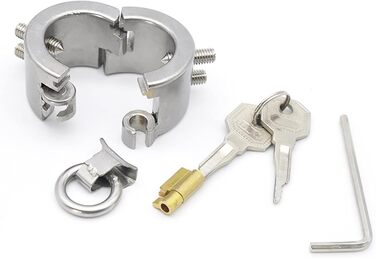 Металевий ходовий розтягувач з 4 шипами та замками. Набір для чоловіків. Сріблястий колір. Інтимні іграшки для дорослих.