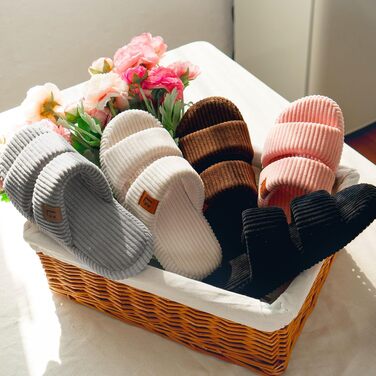 Жіночі домашні капці LongBay з ефектом пам'яті (Memory Foam), відкритий носок, зручні тапочки-сліпери з двома ремінцями, бежеві, розмір 38/39 EU