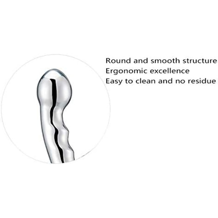 Анальний плаг Doppelkopf з металу, стимулятор G-точки, для чоловіків та жінок, 680г, 1 шт.