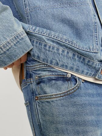Чоловічі джинси Jack & Jones Regular Fit JJICLARK синього кольору, Denim