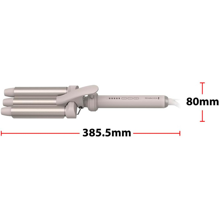 Мультистайлер для волосся 5в1 Remington CI41MS5 Trendology: гофре, кругла щітка 38мм, 3 насадки для локонів 13-33мм, LED-дисплей, 130-210°C